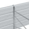 vidaXL Ζαρντινιέρα Υπερυψωμένη Ασημί 480x80x45 εκ. Γαλβανισμ. Χάλυβας
