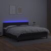 vidaXL &Kappa;&rho;&epsilon;&beta;ά&tau;&iota; Boxspring &mu;&epsilon; &Sigma;&tau;&rho;ώ&mu;&alpha; & LED &Mu;&alpha;ύ&rho;&omicron; 180x200 &epsilon;&kappa;. &Sigma;&upsilon;&nu;&theta;. &Delta;έ&rho;&mu;&alpha;