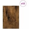 vidaXL Διακοσμητικά Πάνελ 12 pcs Καπνιστή δρυς 21 x 30 x 0.3 εκ