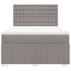 vidaXL &Kappa;&rho;&epsilon;&beta;ά&tau;&iota; Boxspring &mu;&epsilon; &Sigma;&tau;&rho;ώ&mu;&alpha; Taupe 140x200 &epsilon;&kappa;. &Upsilon;&phi;&alpha;&sigma;&mu;ά&tau;&iota;&nu;&omicron;