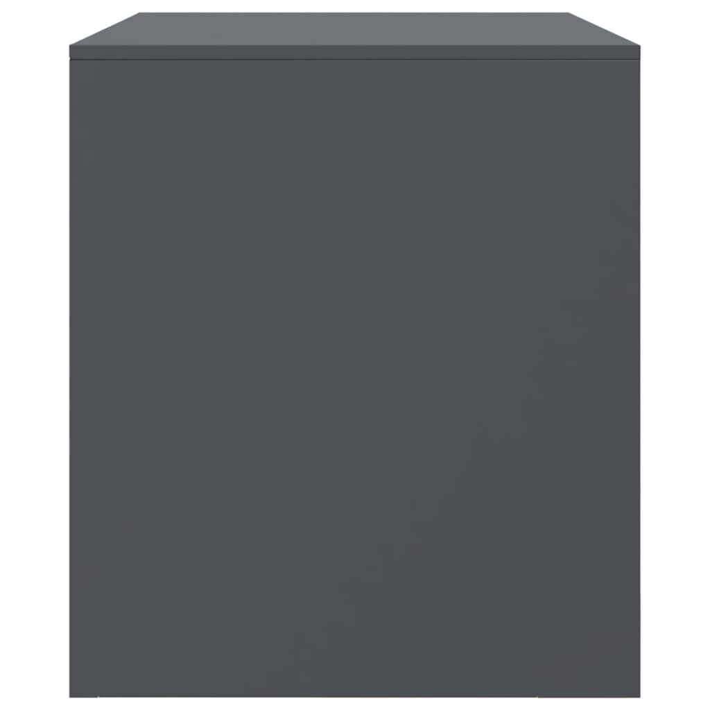 vidaXL Έπιπλο Τηλεόρασης Ανθρακί 67x39x44 εκ. από Χάλυβα