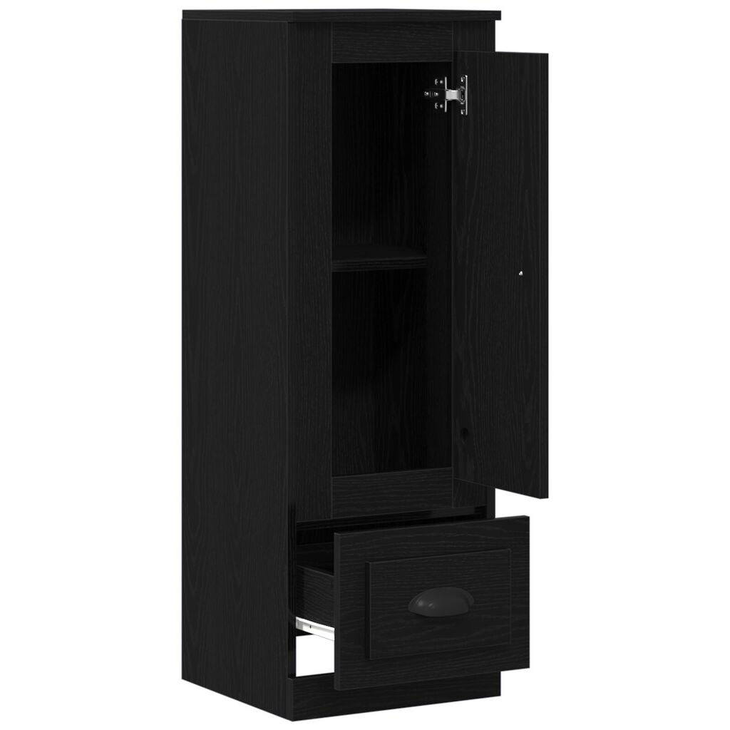 vidaXL Υψηλό ντουλάπι Μαύρη Δρυς 36x35,5x103,5 εκ Επεξεργασμένο Ξύλο