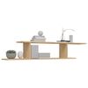 vidaXL Ράφι Τηλεόρασης Επιτοίχιο Sonoma Δρυς 125x18x23 εκ. Επεξ. Ξύλο