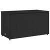 vidaXL Ντουλάπι Αποθήκευσης Κήπου Μαύρο 110x55,5x60,5 εκ. Συνθ. Ρατάν