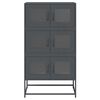vidaXL Highboard Ανθρακί 68x39x123 cm Χάλυβας