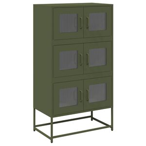 vidaXL Highboard &Epsilon;&lambda;&alpha;&iota;&omicron;&pi;&rho;ά&sigma;&iota;&nu;&omicron; 68x39x123 cm &Alpha;&tau;&sigma;ά&lambda;&iota;