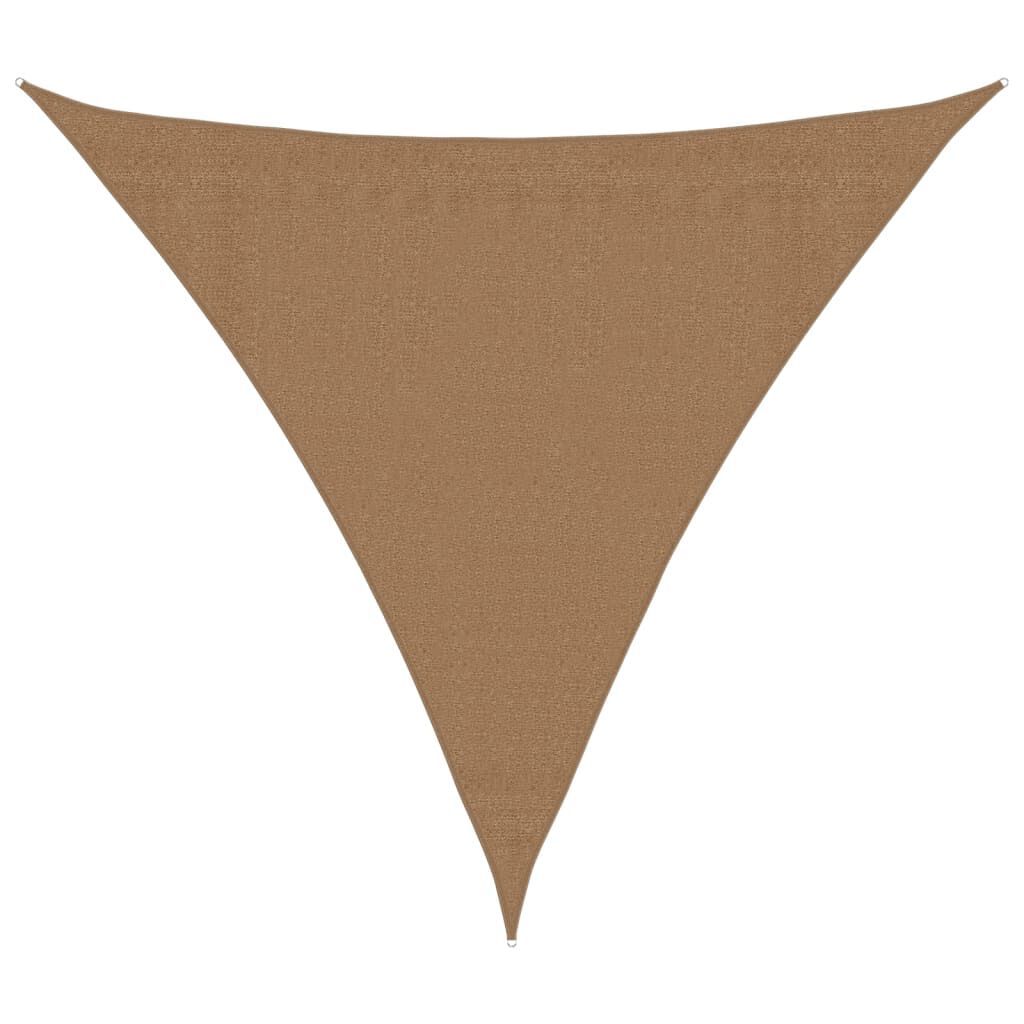 vidaXL Πανί Σκίασης Taupe 3,6 x 3,6 x 3,6 μ. από HDPE 160 γρ./μ²