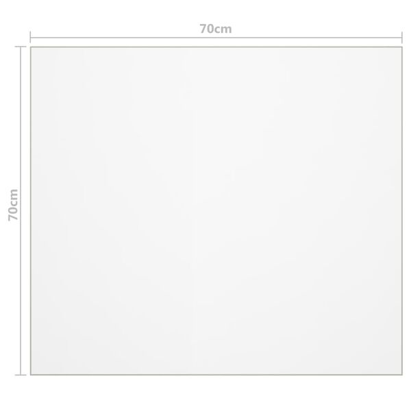 vidaXL Προστατευτικό Τραπεζιού Διαφανές 70x70 εκ. /2 χιλ. από PVC