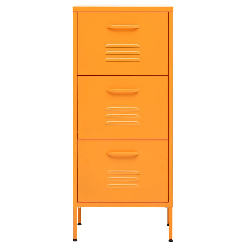 vidaXL Ντουλάπι Αποθήκευσης Μουσταρδί 42,5 x 35 x 101,5 εκ. από Ατσάλι