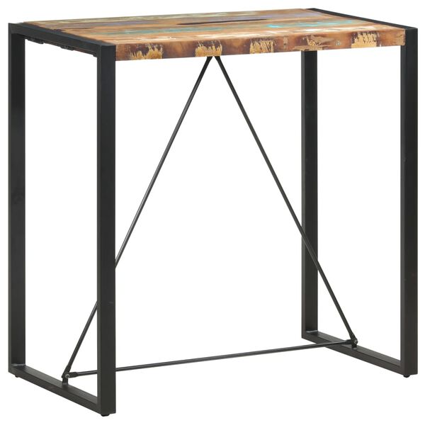 vidaXL Τραπέζι Μπαρ 110 x 60 x 110 εκ. από Μασίφ Ανακυκλωμένο Ξύλο