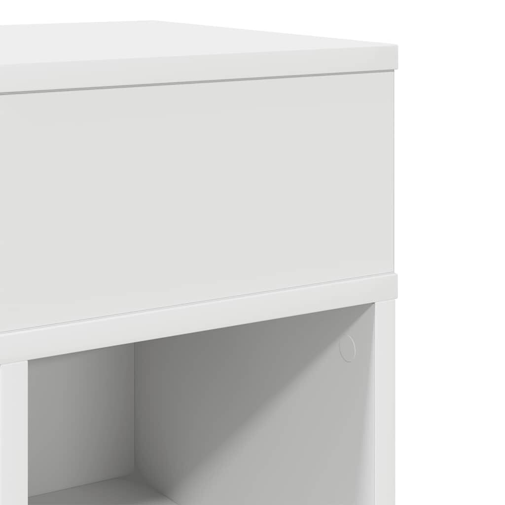 vidaXL Κομοδίνο με συρτάρι Λευκό 25x31x66 cm