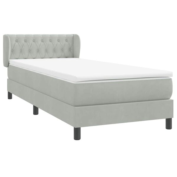 vidaXL Box Spring &kappa;&rho;&epsilon;&beta;ά&tau;&iota; &mu;&epsilon; &sigma;&tau;&rho;ώ&mu;&alpha; &alpha;&nu;&omicron;&iota;&chi;&tau;ό &gamma;&kappa;&rho;&iota; 90x220 &epsilon;&kappa;. &Beta;&epsilon;&lambda;&omicron;ύ&delta;&iota;&nu;&omicron;