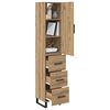 vidaXL Highboard Artisan Oak 34,5 x 34 x 180 &epsilon;&kappa;. &Epsilon;&pi;&epsilon;&xi;&epsilon;&rho;&gamma;&alpha;&sigma;&mu;έ&nu;&omicron; &xi;ύ&lambda;&omicron;