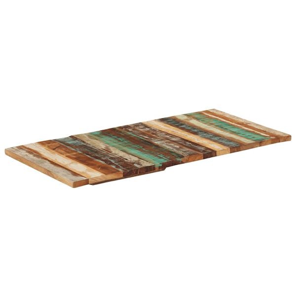 vidaXL Επιφάνεια Τραπεζιού Ορθ. 60x120 εκ 25-27 χιλ Μασίφ Ανακ. Ξύλο