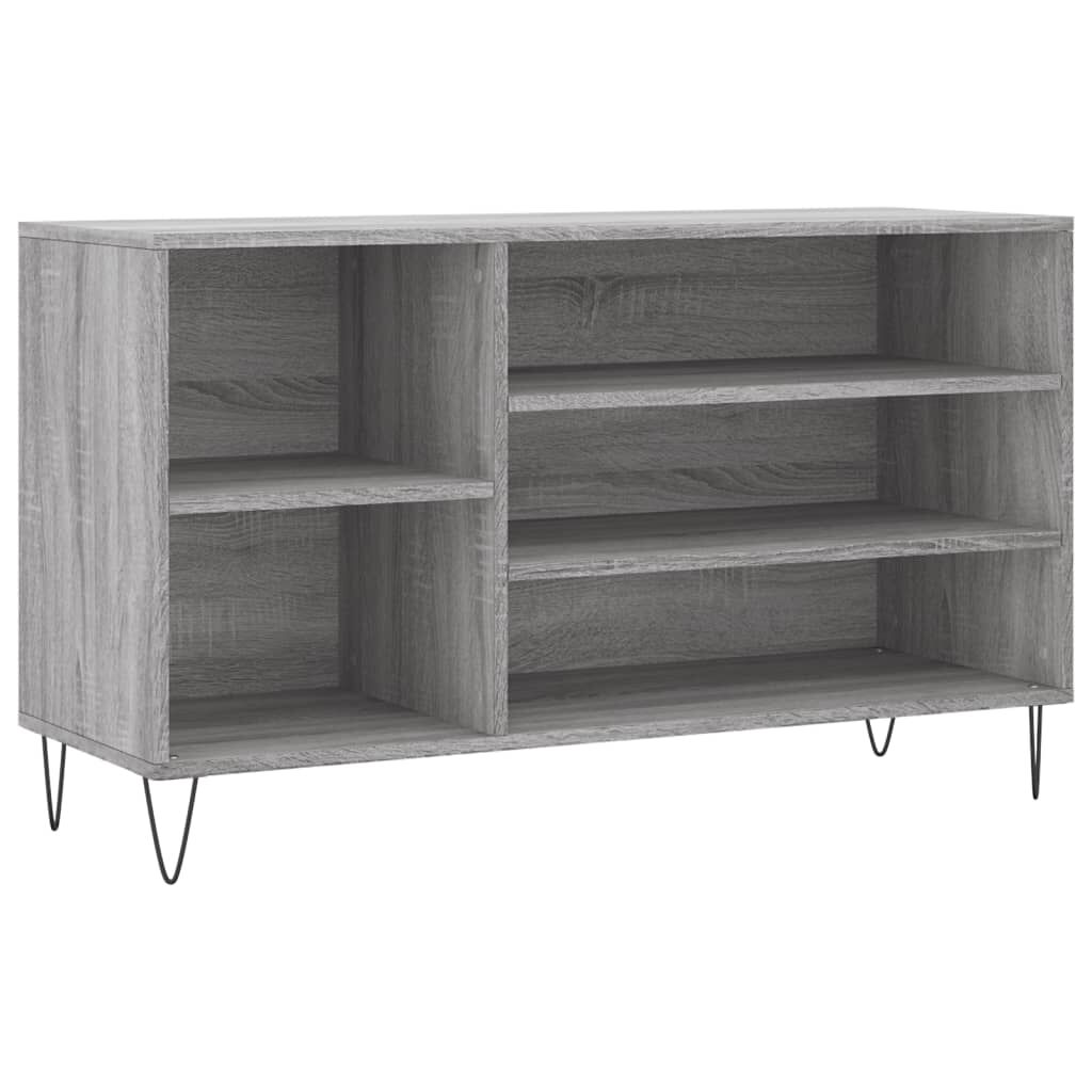 vidaXL Παπουτσοθήκη Γκρι Sonoma 102x36x60 εκ. από Επεξεργασμένο Ξύλο