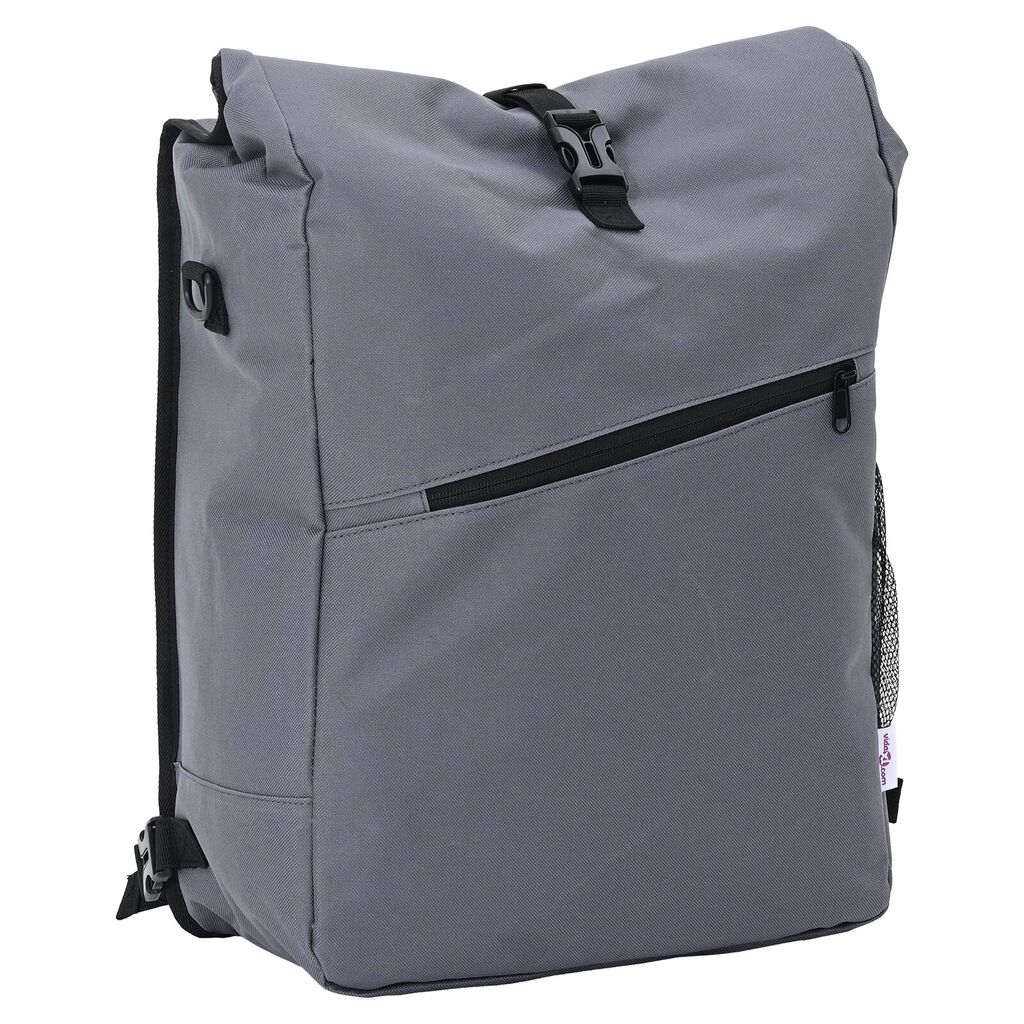 vidaXL Τσάντα Ποδηλάτου για Ράφι 25 L Γκρι 33x16x48 εκ.