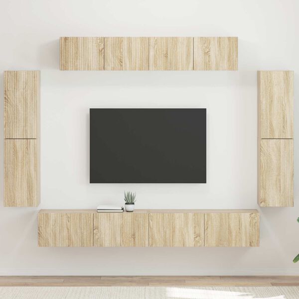 vidaXL &Nu;&tau;&omicron;&upsilon;&lambda;ά&pi;&iota; TV 8 pcs &Delta;&rho;ύ&sigmaf; Sonoma