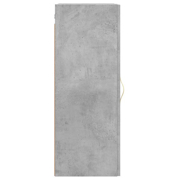 vidaXL Ντουλάπι Τοίχου Γκρι Σκυροδέματος 34,5 x 34 x 90 εκ.