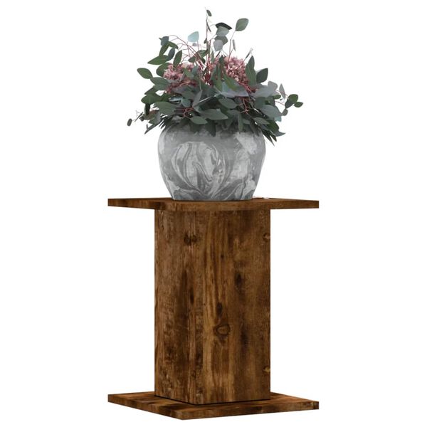 vidaXL Βάσεις Φυτών 2Τεμ. Καπνιστή Δρυς 30x30x40εκ. Επεξεργασμένο Ξύλο