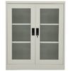 vidaXL Ντουλάπα Γραφείου 90 x 40 x 105 εκ. Ανοιχτό Γκρι Ατσάλινη
