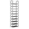 vidaXL &Rho;ά&phi;&iota; &pi;&alpha;&pi;&omicron;&upsilon;&tau;&sigma;&iota;ώ&nu; 10 &epsilon;&pi;&iota;&pi;έ&delta;&omega;&nu; &mu;&alpha;ύ&rho;&omicron; 44x28x180 cm