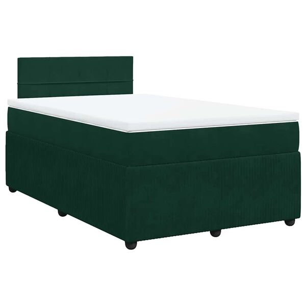 vidaXL &Kappa;&rho;&epsilon;&beta;ά&tau;&iota; Boxspring &mu;&epsilon; &Sigma;&tau;&rho;ώ&mu;&alpha; &Sigma;&kappa;&omicron;ύ&rho;&omicron; &Pi;&rho;ά&sigma;&iota;&nu;&omicron; 120x190&epsilon;&kappa;. &Beta;&epsilon;&lambda;&omicron;ύ&delta;&iota;&nu;&omicron;