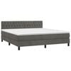 vidaXL &Kappa;&rho;&epsilon;&beta;ά&tau;&iota; Boxspring &mu;&epsilon; &Sigma;&tau;&rho;ώ&mu;&alpha; & LED &Sigma;&kappa;. &Gamma;&kappa;&rho;&iota; 180x200&epsilon;&kappa;. &Beta;&epsilon;&lambda;&omicron;ύ&delta;&iota;&nu;&omicron;