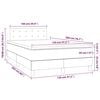 vidaXL &Kappa;&rho;&epsilon;&beta;ά&tau;&iota; Boxspring &mu;&epsilon; &Sigma;&tau;&rho;ώ&mu;&alpha; & LED &Mu;&alpha;ύ&rho;&omicron; 120x200 &epsilon;&kappa;. &Upsilon;&phi;&alpha;&sigma;&mu;ά&tau;&iota;&nu;&omicron;