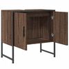 vidaXL Ντουλάπι Νιπτήρα Μπάνιου Καφέ Δρυς 60x33x60 εκ. Επεξ. Ξύλο