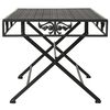 vidaXL Τραπέζι Σαλονιού Πτυσσόμενο Vintage Μαύρο 100x50x45 εκ. Μέταλλο