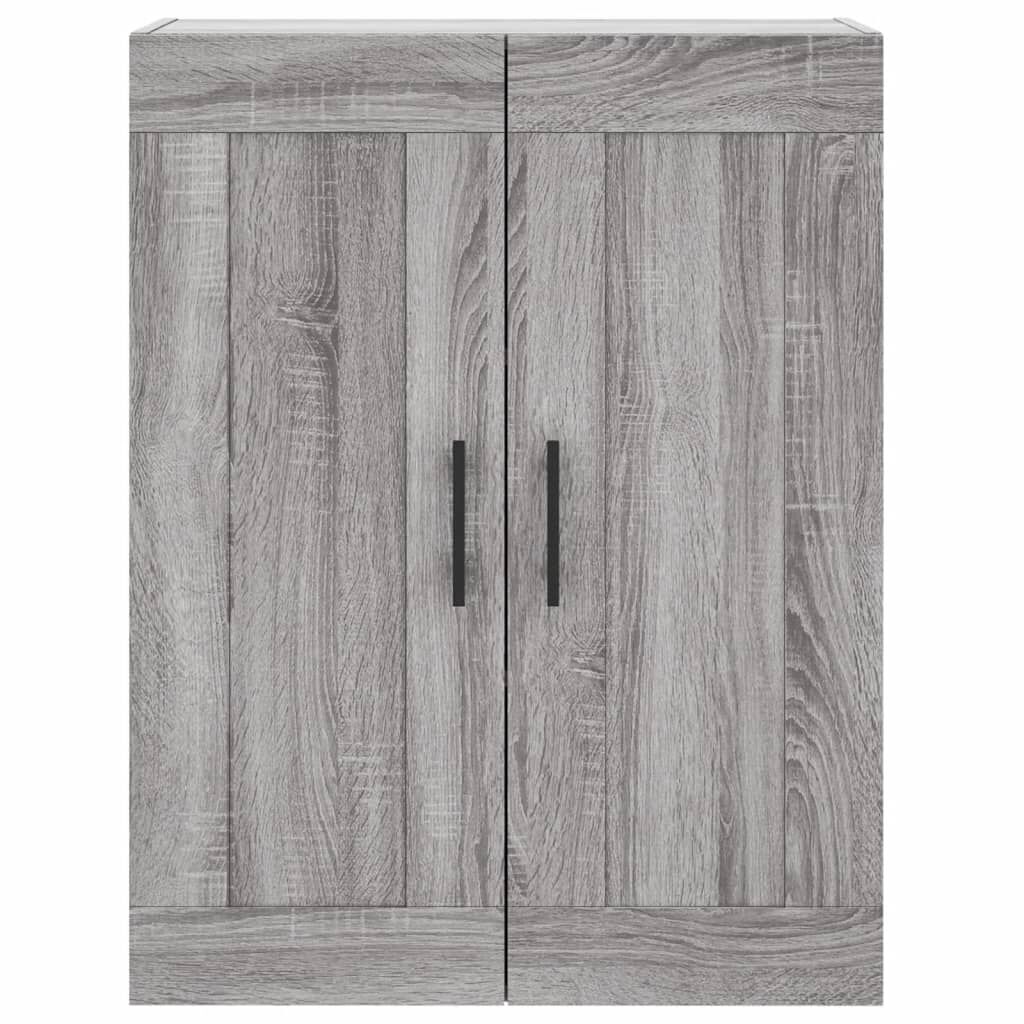 vidaXL Ντουλάπι Γκρι Sonoma 69,5 x 34 x 180 εκ. Επεξεργασμένο Ξύλο