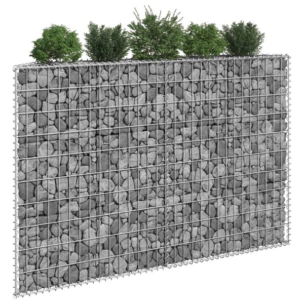 vidaXL Συρματοκιβώτιο-Γλάστρα Υπ. Τραπέζιο 150x20x100 εκ Γαλβ. Χάλυβας