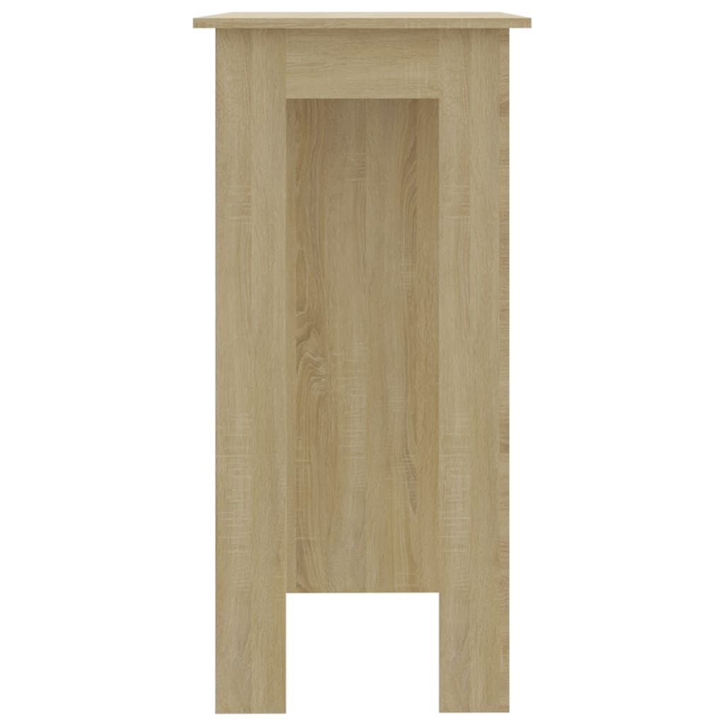 vidaXL Τραπέζι Κονσόλα με Ράφι Sonoma Δρυς 102x50x103,5εκ Επεξ. Ξύλο