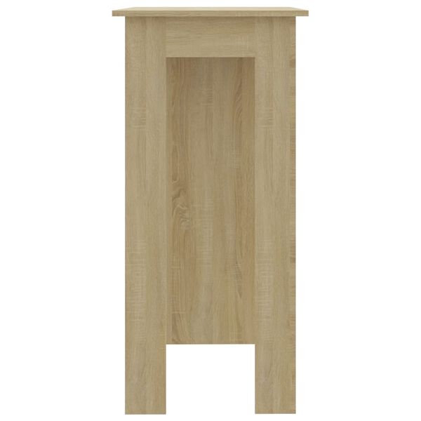 vidaXL Τραπέζι Κονσόλα με Ράφι Sonoma Δρυς 102x50x103,5εκ Επεξ. Ξύλο