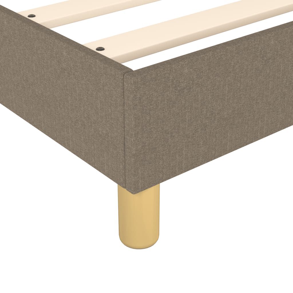 vidaXL Σκελετός Κρεβατιού Χωρίς Στρώμα Taupe 80x200 εκ. Υφασμάτινο