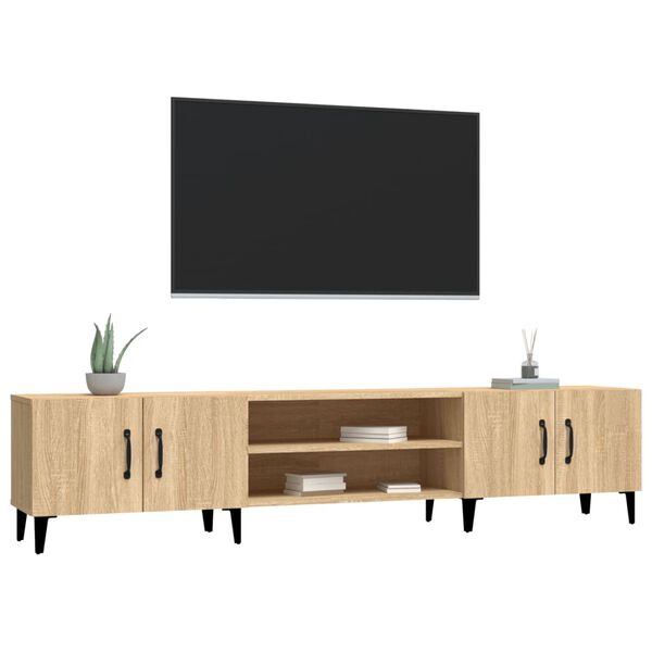 vidaXL Έπιπλο Τηλεόρασης Sonoma Δρυς 180x31,5x40 εκ. από Τεχνητό Ξύλο