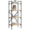 vidaXL Βιβλιοθήκη 4 Επιπέδων Sonoma Δρυς 56x31,5x138,5 εκ. Επεξ. Ξύλο