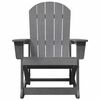 vidaXL Καθιστική Καρέκλα Ροκ Adirondack Ανοιχτό γκρι 73.5 x 92 x 90εκ