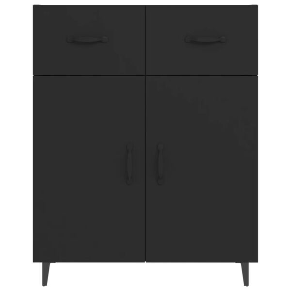 vidaXL Συρταριέρα Μαύρη 69,5 x 34 x 90 εκ. από Επεξεργασμένο Ξύλο