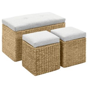 vidaXL &Pi;ά&gamma;&kappa;&omicron;&sigmaf; &mu;&epsilon; 2 &Upsilon;&pi;&omicron;&pi;ό&delta;&iota;&alpha; &Gamma;&kappa;&rho;&iota; &alpha;&pi;ό Seagrass