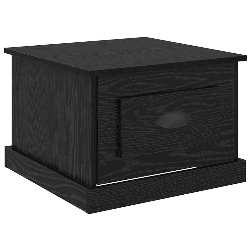 vidaXL Τραπεζάκι σαλονιού with Drawer Μαύρη δρυς 50 x 50 x 35 cm