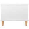 vidaXL Τραπεζάκι Σαλονιού Γυαλ. Λευκό 90x50x40 εκ. Επεξεργ. Ξύλο