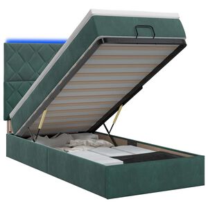vidaXL &Kappa;&rho;&epsilon;&beta;ά&tau;&iota; Ottoman &mu;&epsilon; &Sigma;&tau;&rho;ώ&mu;&alpha; &kappa;&alpha;&iota; LED &Sigma;&kappa;&omicron;ύ&rho;&omicron; &Pi;&rho;ά&sigma;&iota;&nu;&omicron; 90 x 190 cm