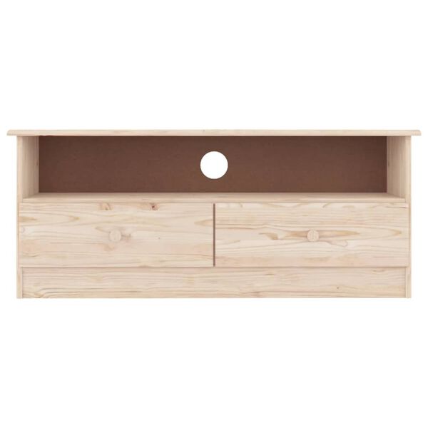 vidaXL Έπιπλο Τηλεόρασης Συρτάρια ALTA 100x35x41εκ. Μασίφ Ξύλο Πεύκου
