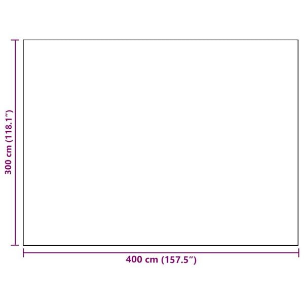 vidaXL Χαλί εξωτερικού χώρου Καφέ 300 x 400 cm PP