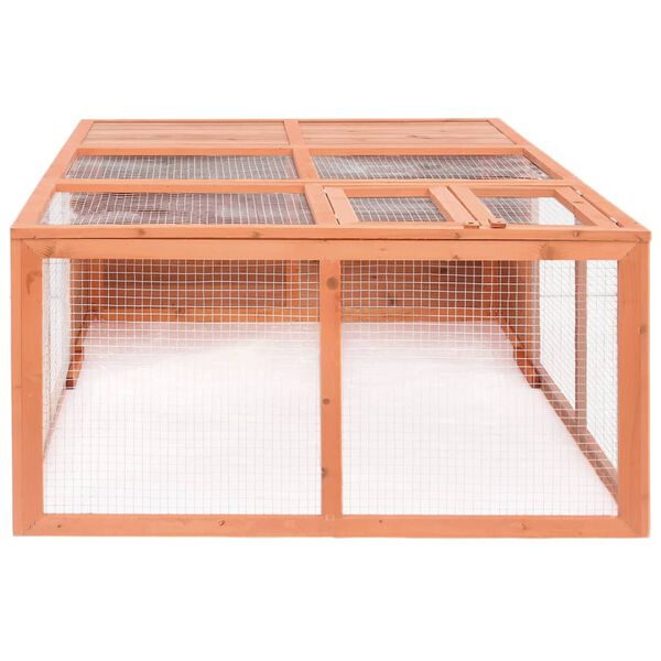 vidaXL Κλουβί Ζώου Κήπου 150 x 100 x 50 εκ. από Μασίφ Ξύλο Ελάτης