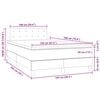 vidaXL &Kappa;&rho;&epsilon;&beta;ά&tau;&iota; Boxspring &mu;&epsilon; &Sigma;&tau;&rho;ώ&mu;&alpha; & LED &Alpha;&nu;.&Gamma;&kappa;&rho;&iota; 120x190&epsilon;&kappa;. &Beta;&epsilon;&lambda;&omicron;ύ&delta;&iota;&nu;&omicron;