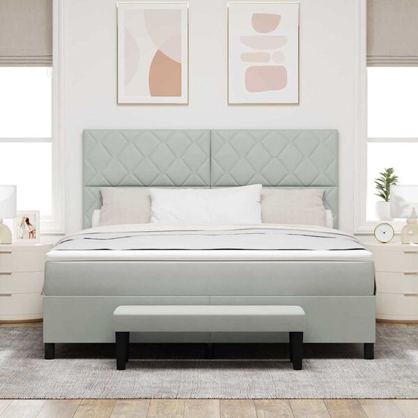 vidaXL &Kappa;&rho;&epsilon;&beta;ά&tau;&iota; &mu;&epsilon; &epsilon;&lambda;&alpha;&tau;ή&rho;&iota;&alpha; &mu;&epsilon; &sigma;&tau;&rho;ώ&mu;&alpha; &Alpha;&nu;&omicron;&iota;&chi;&tau;ό &gamma;&kappa;&rho;&iota; 180 x 200 cm &Beta;&epsilon;&lambda;&omicron;ύ&delta;&omicron;