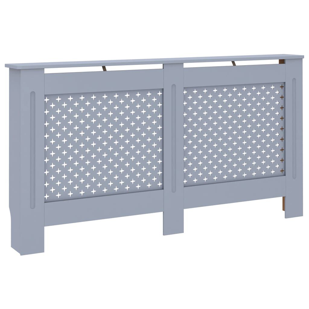 vidaXL Κάλυμμα Καλοριφέρ Ανθρακί 152 x 19 x 81,5 εκ. από MDF
