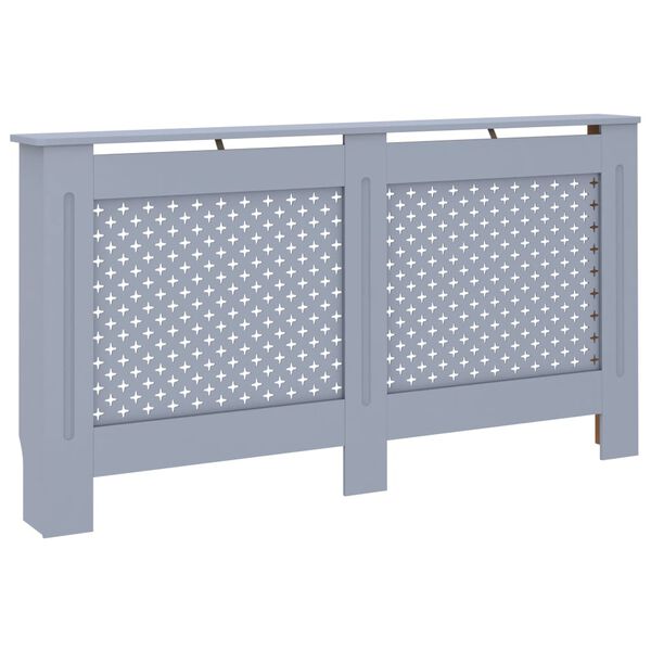 vidaXL Κάλυμμα Καλοριφέρ Ανθρακί 152 x 19 x 81,5 εκ. από MDF
